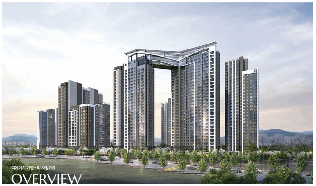 디에이치 아델스타 아파트 조감도 사진 현대건설